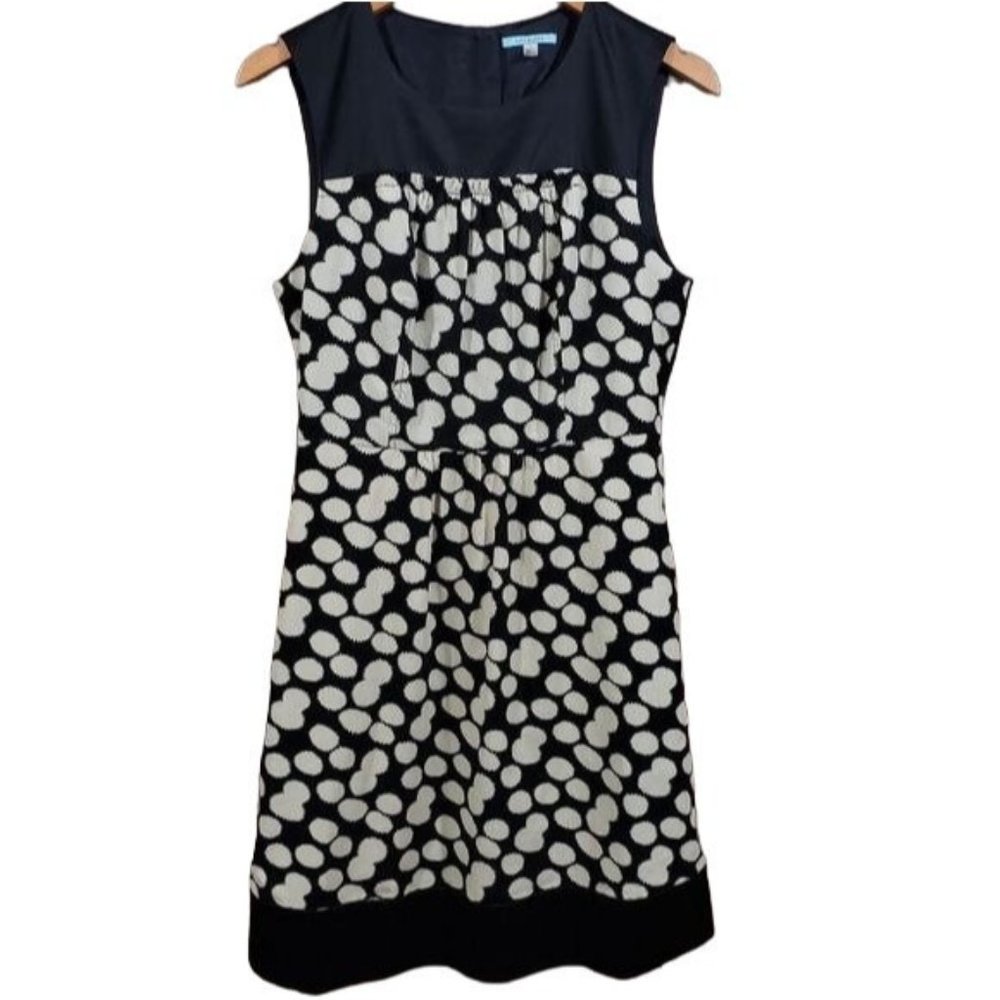 Anthropologie leifnotes polka dot corduroy sleeveless dress woman's size 8